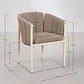 Silla de comedor Alvis en bouclé - Miniatura 8