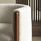 Silla de comedor Daeor en bouclé - Miniatura 3