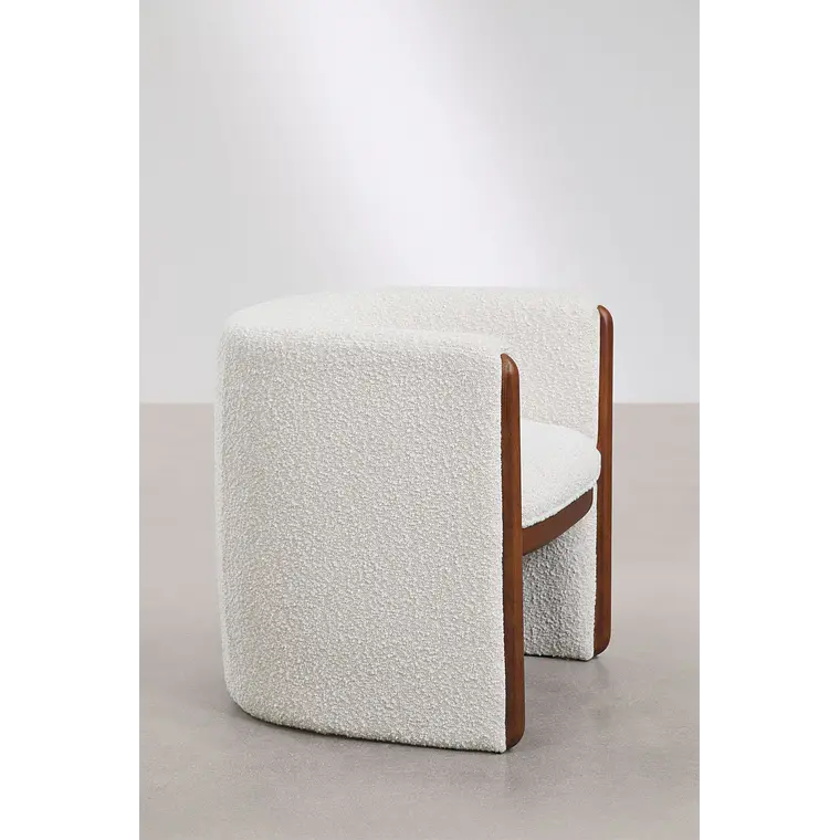 Silla de comedor Daeor en bouclé 5