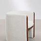 Silla de comedor Daeor en bouclé - Miniatura 5