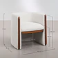 Silla de comedor Daeor en bouclé - Miniatura 11