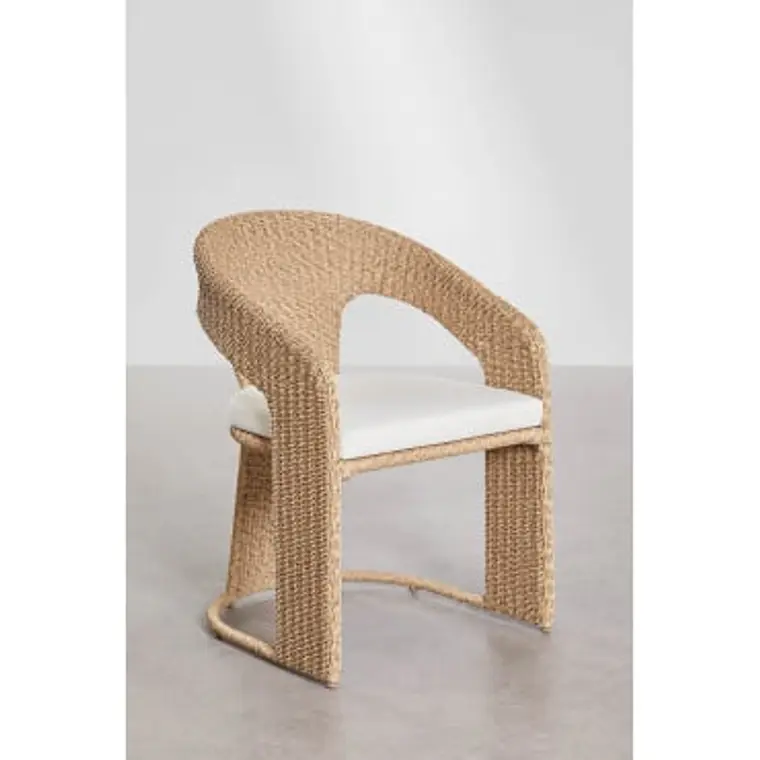 Silla de comedor Elaen en ratán 10