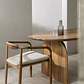 Silla de comedor Elaeri en madera de acacia - Miniatura 1