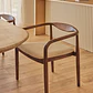 Silla de comedor Elaeri en madera de acacia - Miniatura 2