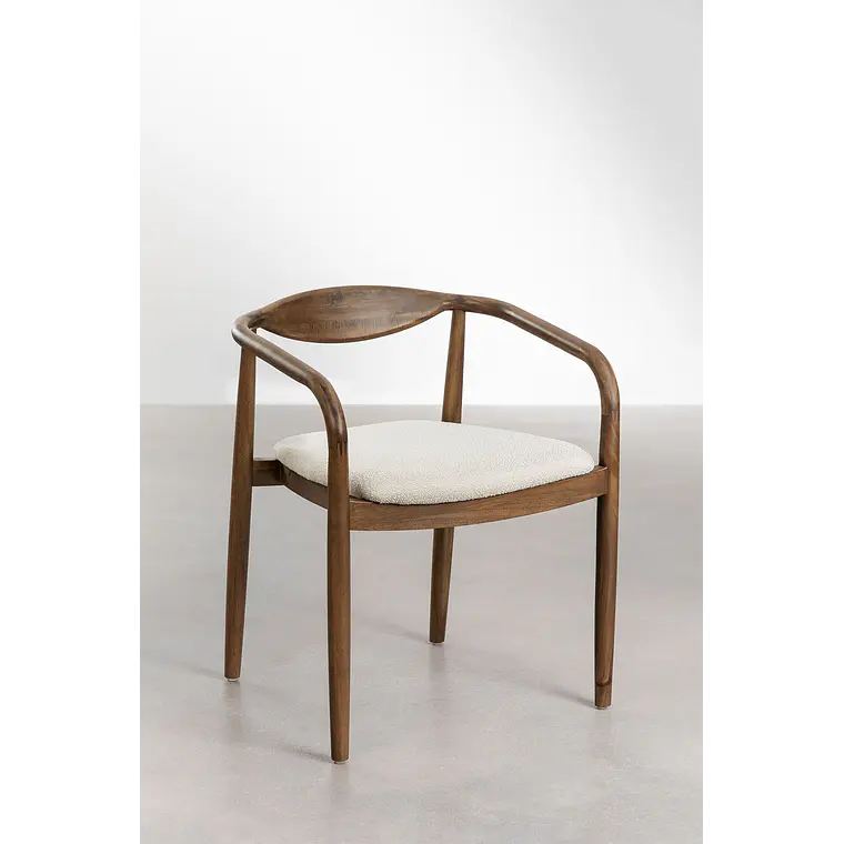 Silla de comedor Elaeri en madera de acacia 4