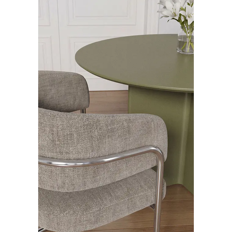 Silla de comedor Evoena en hierro 3