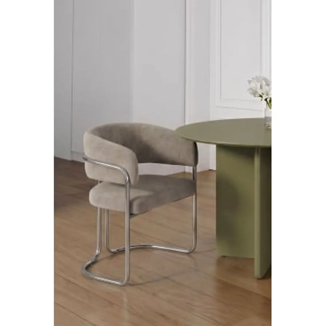 Silla de comedor Evoena en hierro 11