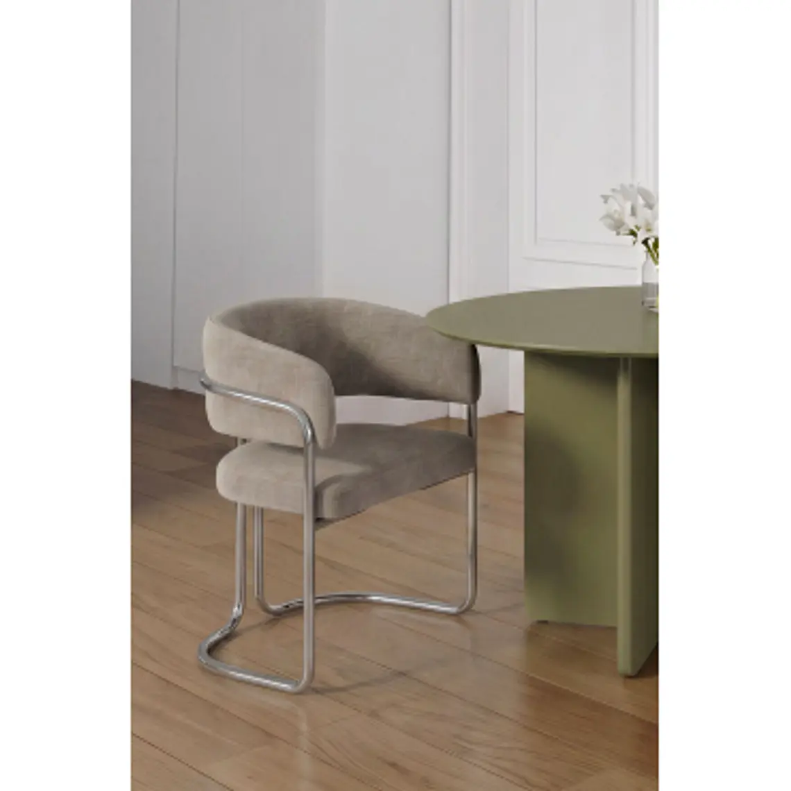 Silla de comedor Evoena en hierro 12