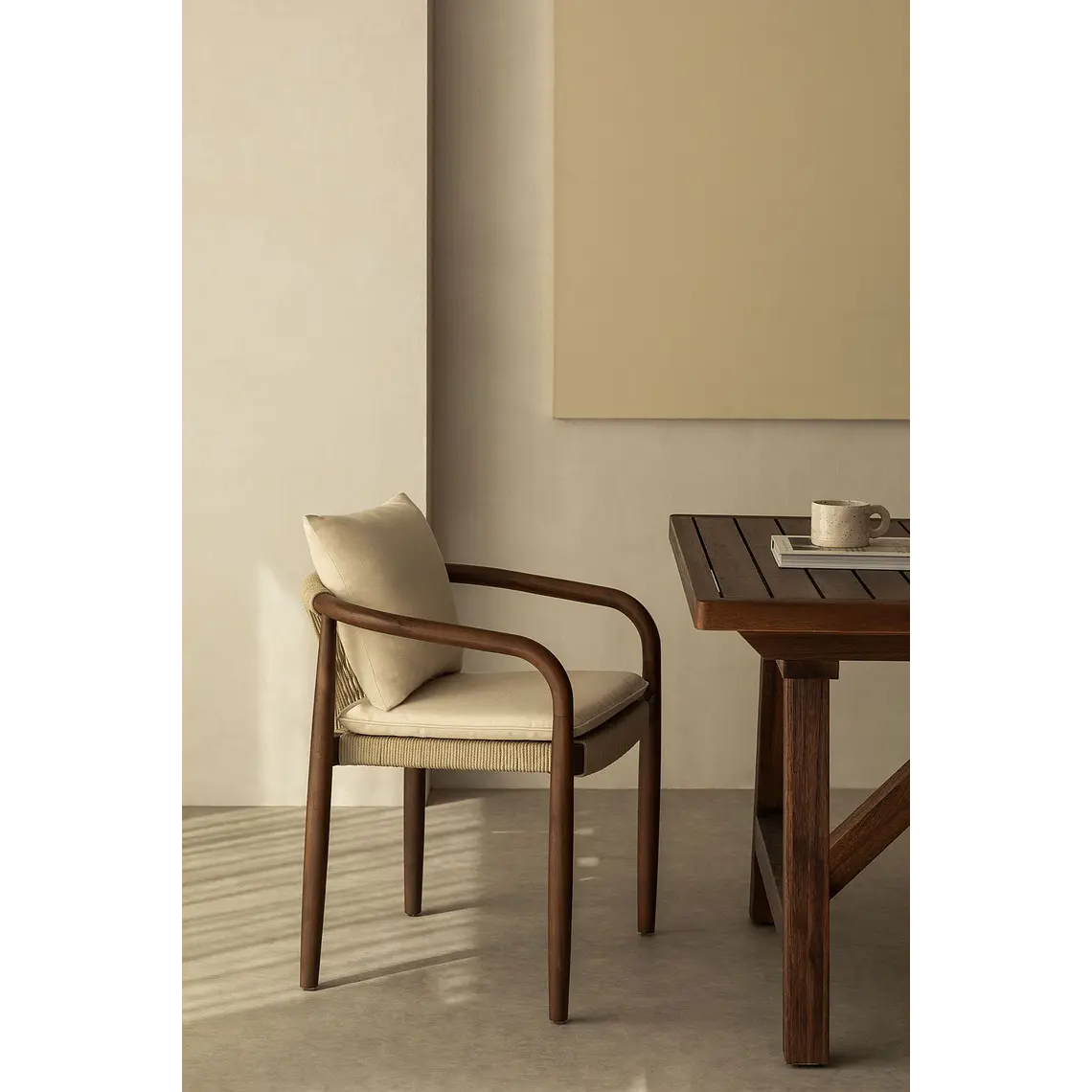 Silla de comedor Iveren en madera de acacia 2