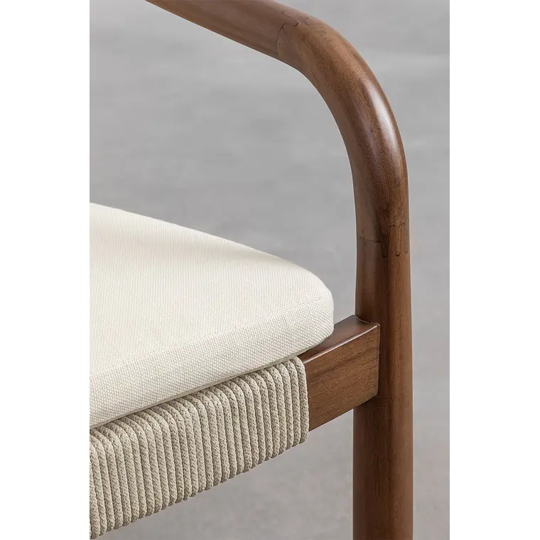 Silla de comedor Iveren en madera de acacia 8