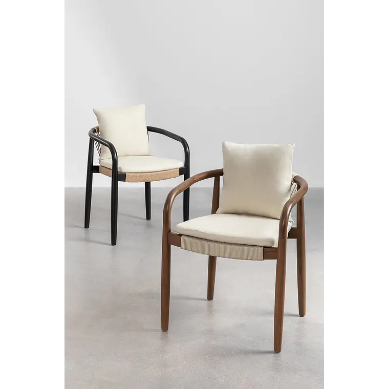 Silla de comedor Iveren en madera de acacia 10