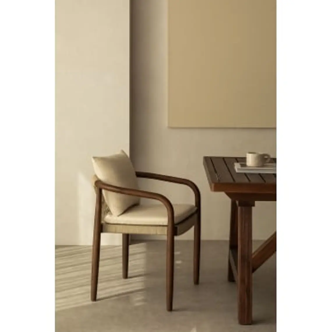 Silla de comedor Iveren en madera de acacia 13