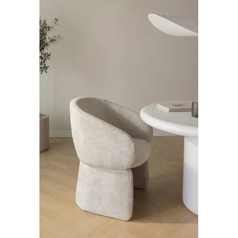 Silla de comedor Jaelien en chenilla 2