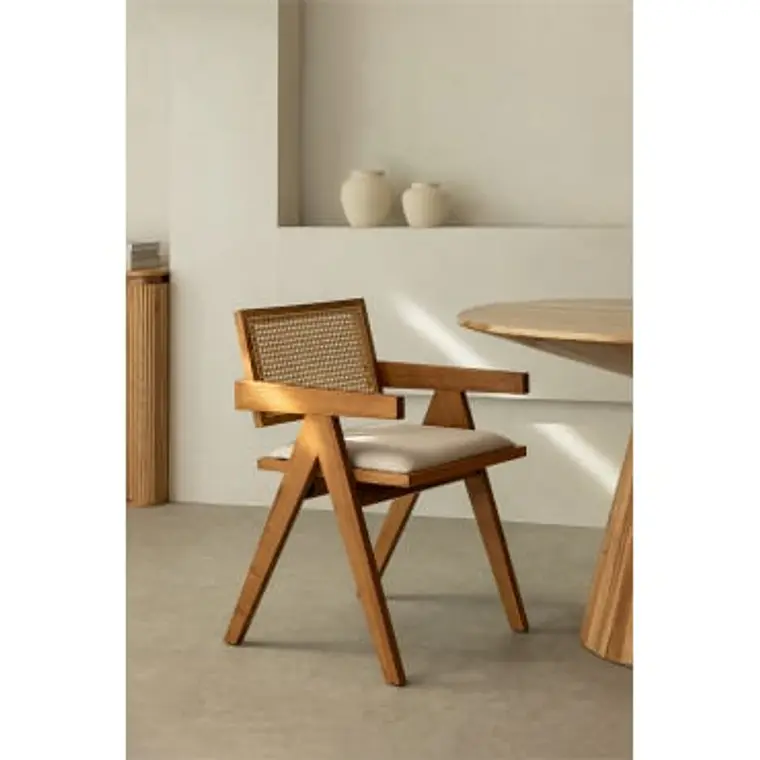 Silla de comedor Kaelela en madera 14