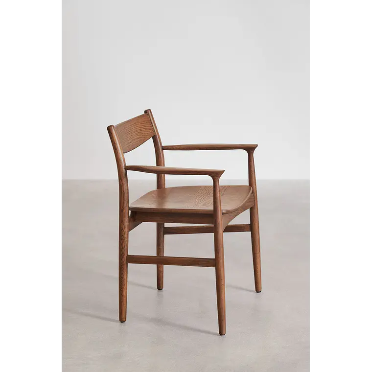 Silla de comedor Lioira en madera de roble 4