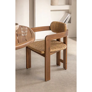 Silla de comedor Mioen en madera de acacia