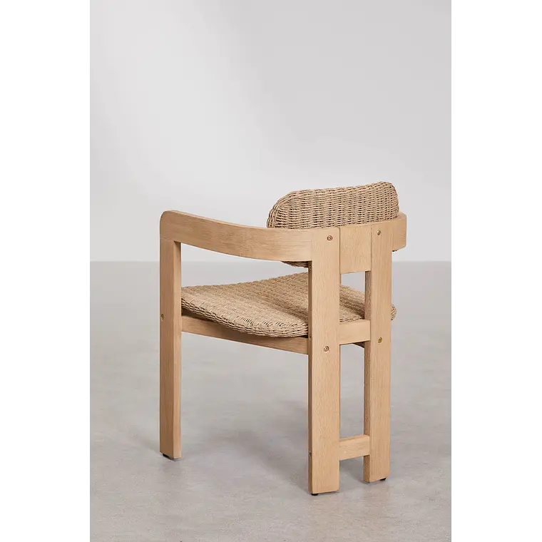 Silla de comedor Mioen en madera de acacia 4