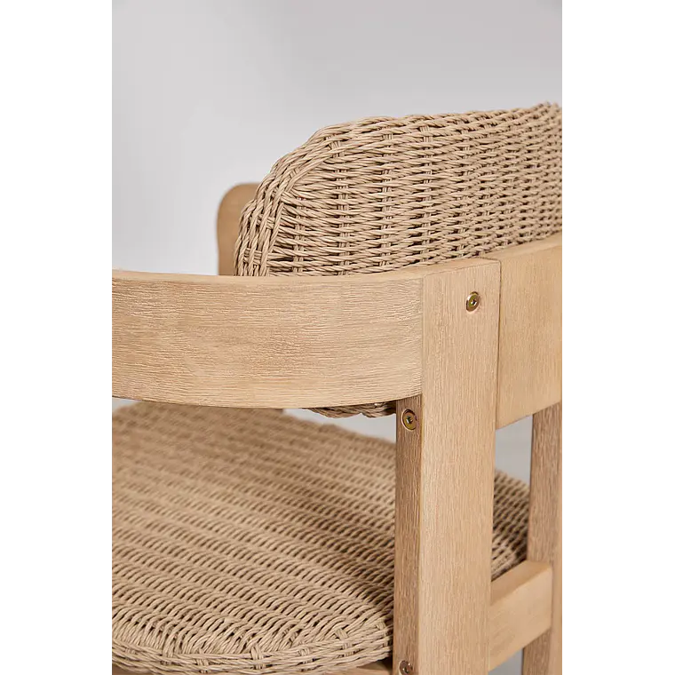 Silla de comedor Mioen en madera de acacia 5