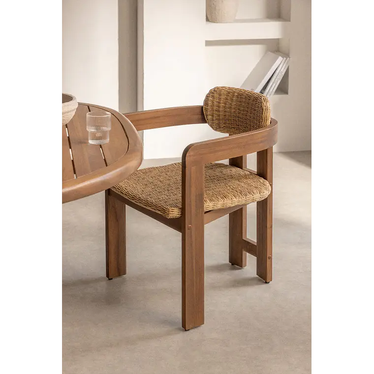 Silla de comedor Mioen en madera de acacia 9