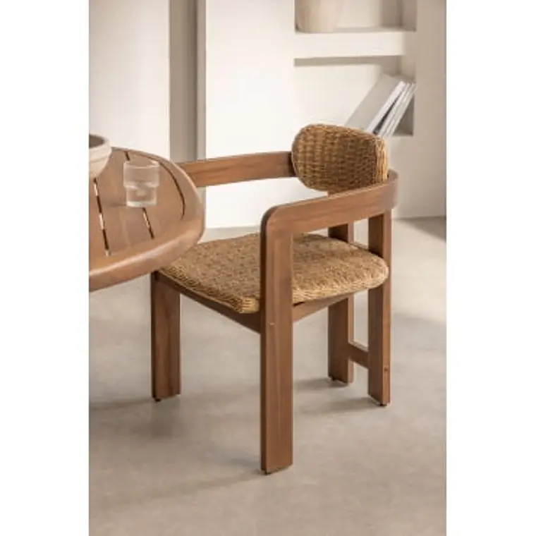 Silla de comedor Mioen en madera de acacia 13