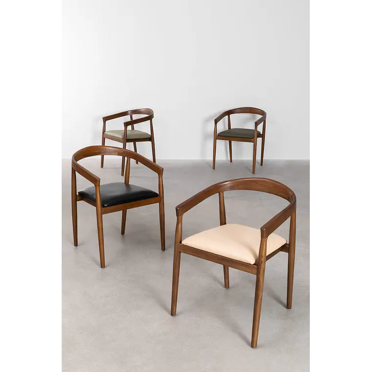 Silla de comedor Nivara en madera de teca 8
