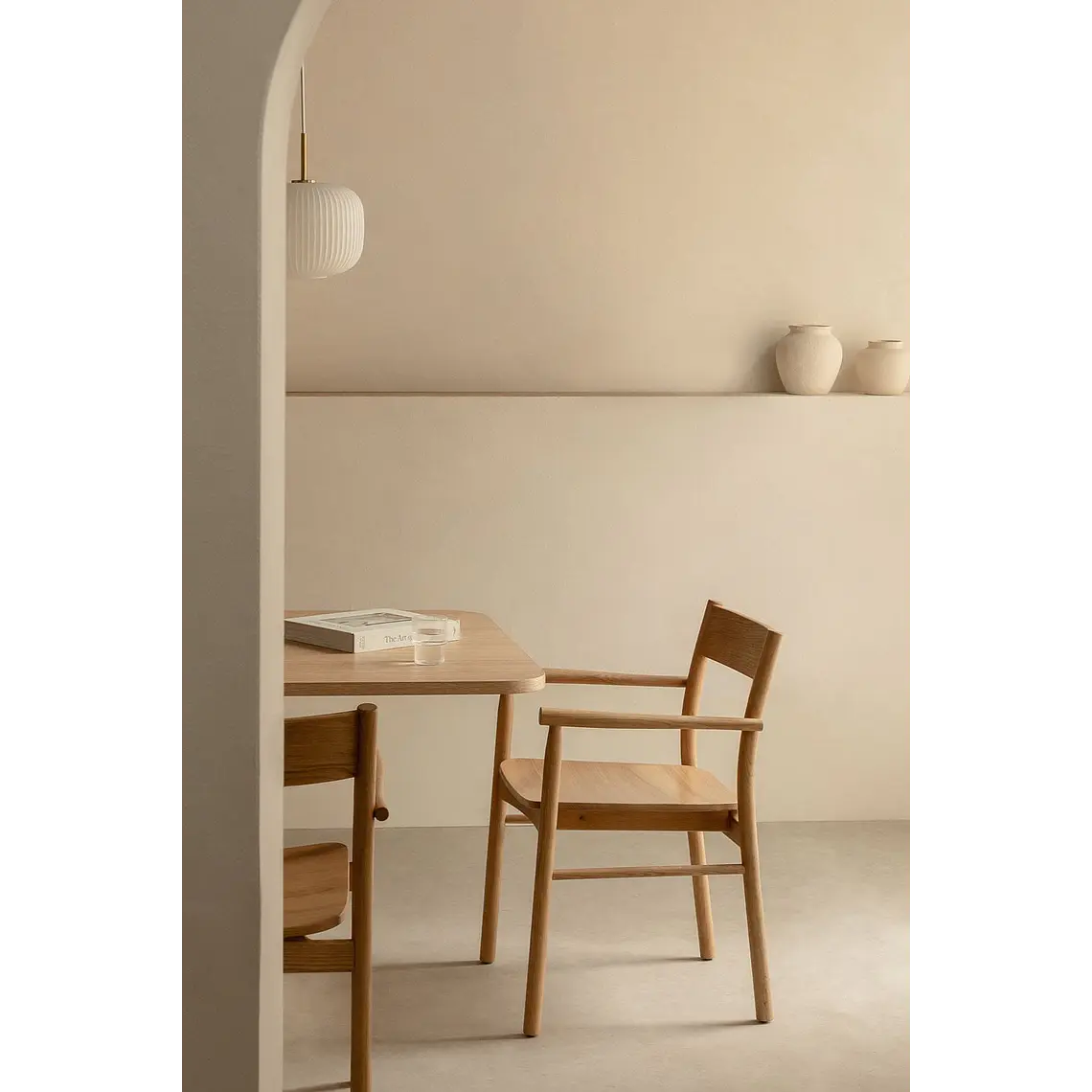 Silla de comedor Nivela en madera de roble 1