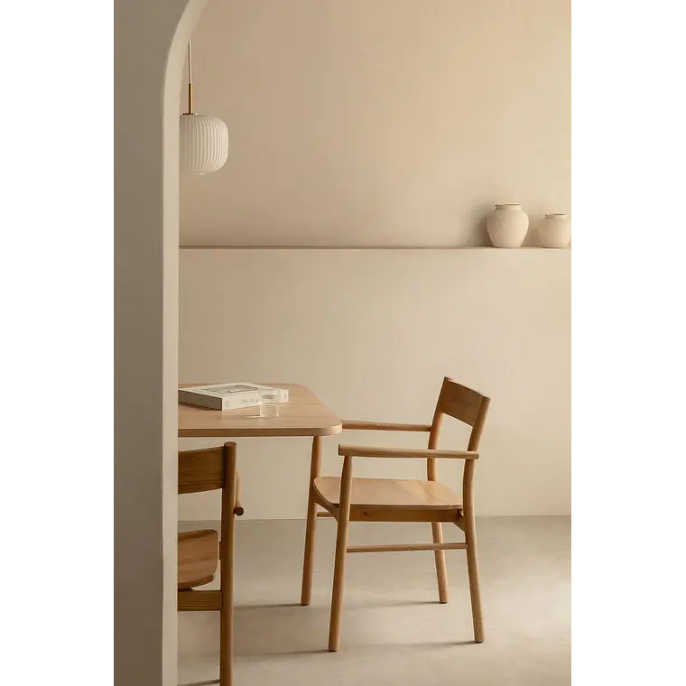 Silla de comedor Nivela en madera de roble 1