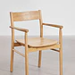 Silla de comedor Nivela en madera de roble - Miniatura 3