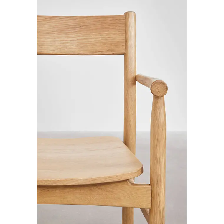 Silla de comedor Nivela en madera de roble 6