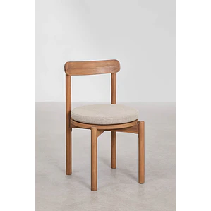 Silla de comedor Saelela en madera de acacia