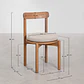 Silla de comedor Saelela en madera de acacia - Miniatura 10