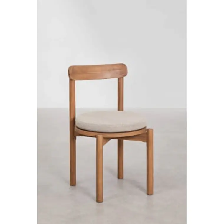 Silla de comedor Saelela en madera de acacia 11