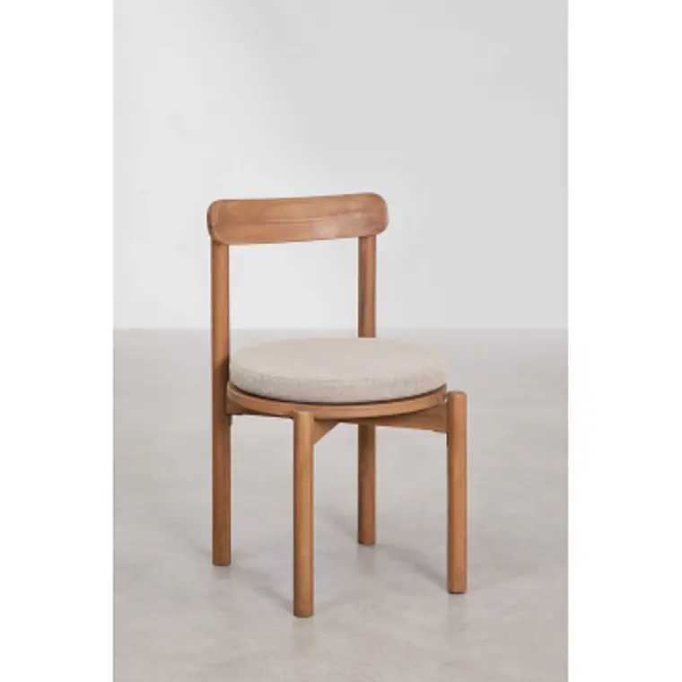 Silla de comedor Saelela en madera de acacia 12