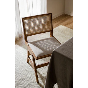 Silla de comedor Taelira en ratán