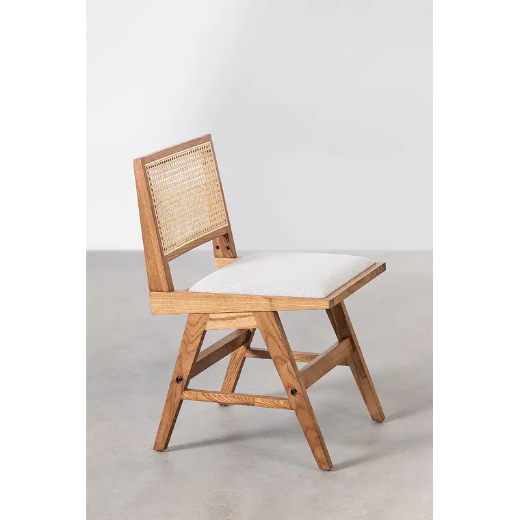 Silla de comedor Taelira en ratán 4