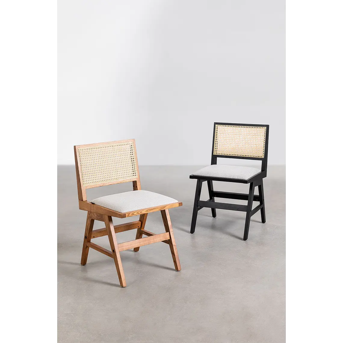 Silla de comedor Taelira en ratán 9