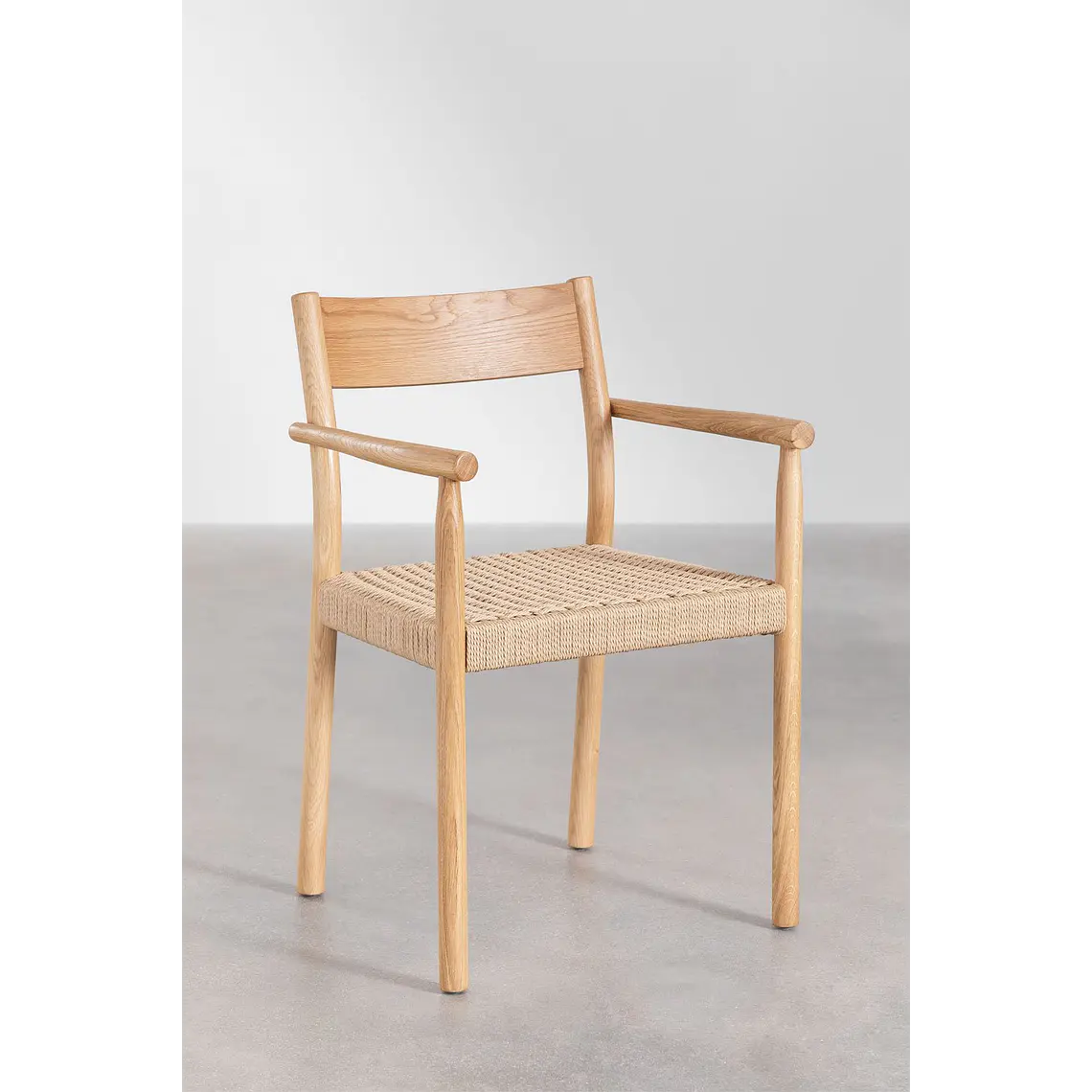 Silla de comedor Tiria en madera de roble 6