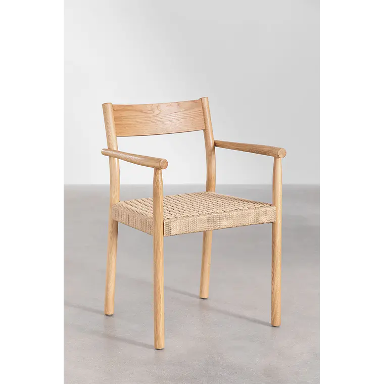 Silla de comedor Tiria en madera de roble 6