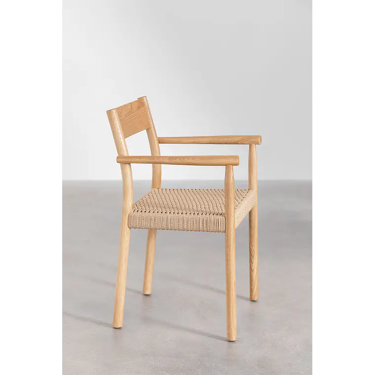 Silla de comedor Tiria en madera de roble 7