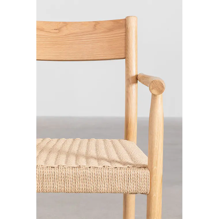 Silla de comedor Tiria en madera de roble 9