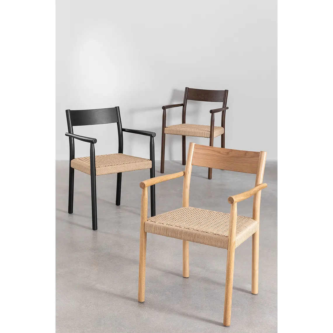 Silla de comedor Tiria en madera de roble 11