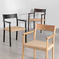 Silla de comedor Tiria en madera de roble - Miniatura 11
