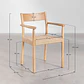 Silla de comedor Tiria en madera de roble - Miniatura 12