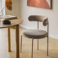 Silla de comedor Vaelen en bouclé - Miniatura 1