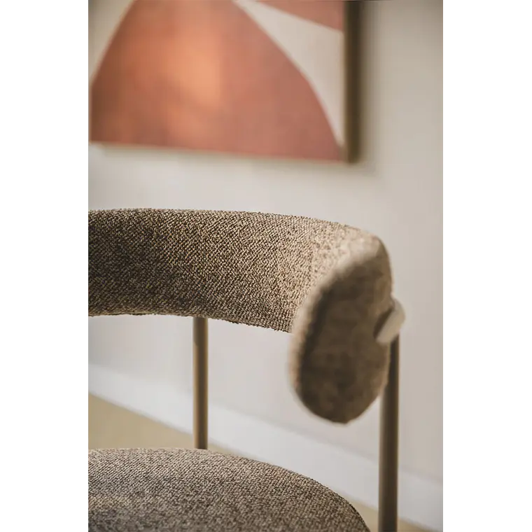 Silla de comedor Vaelen en bouclé 3