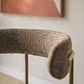 Silla de comedor Vaelen en bouclé - Miniatura 3