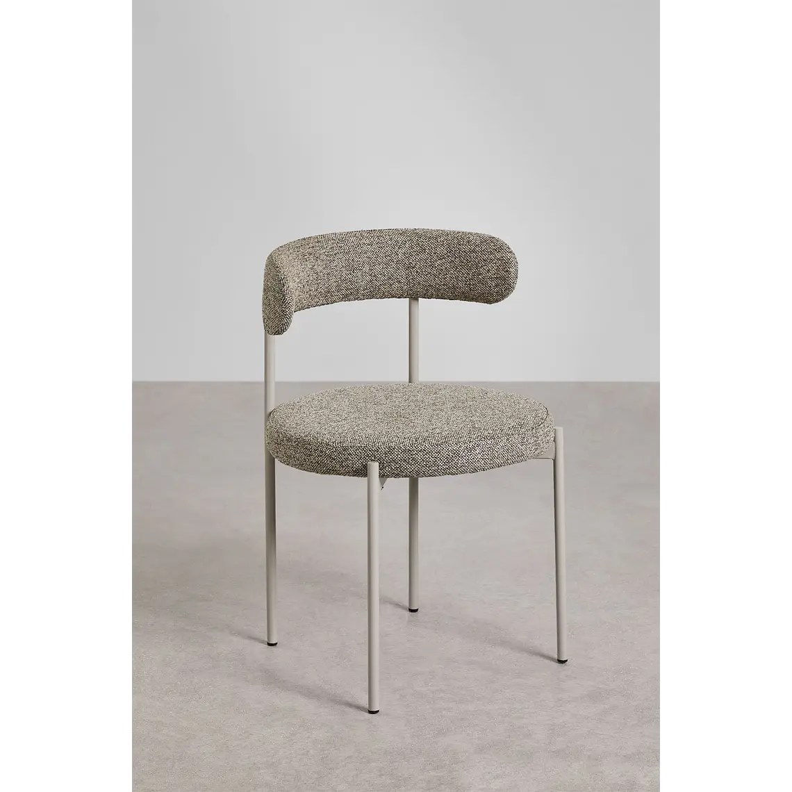 Silla de comedor Vaelen en bouclé 4