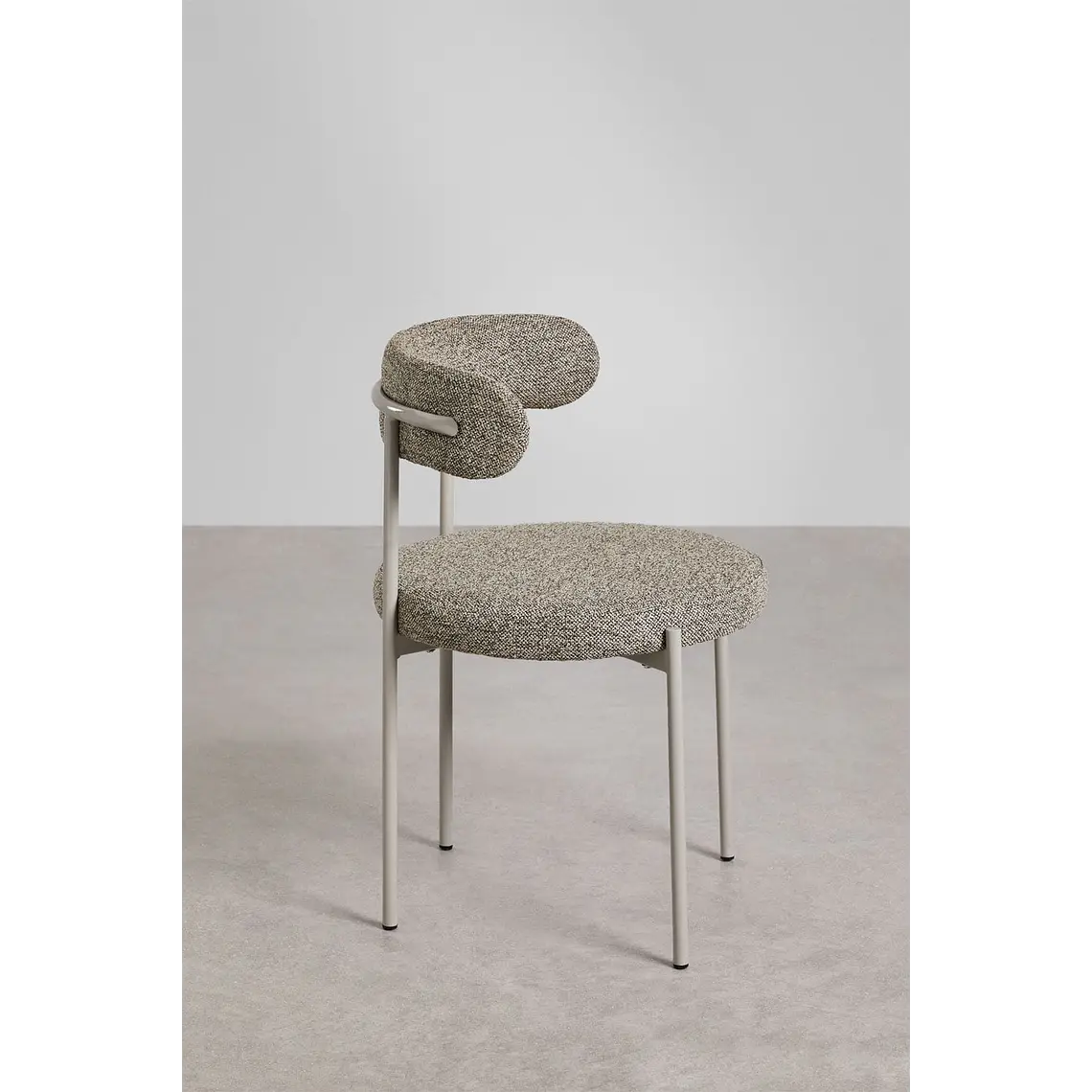 Silla de comedor Vaelen en bouclé 5