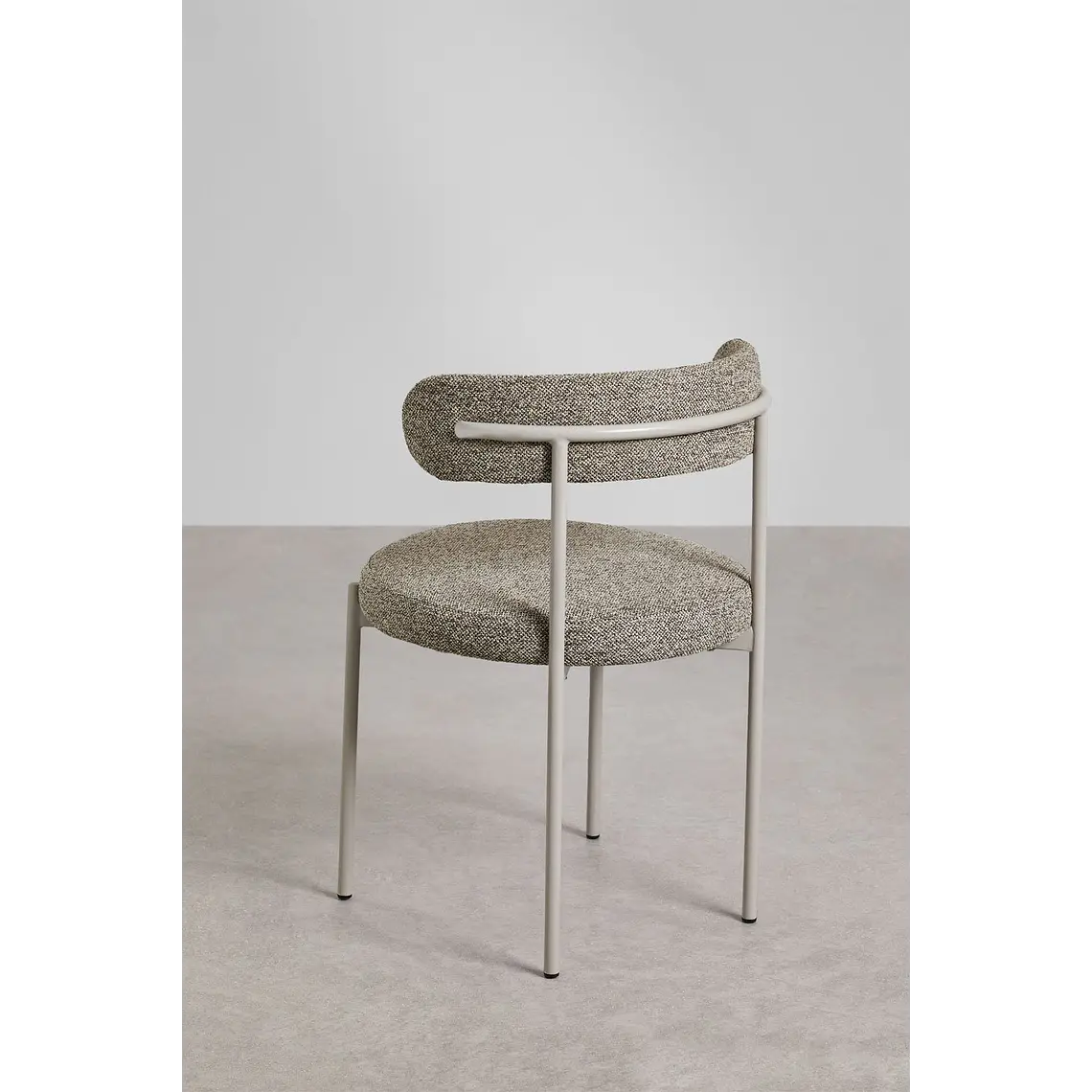 Silla de comedor Vaelen en bouclé 6