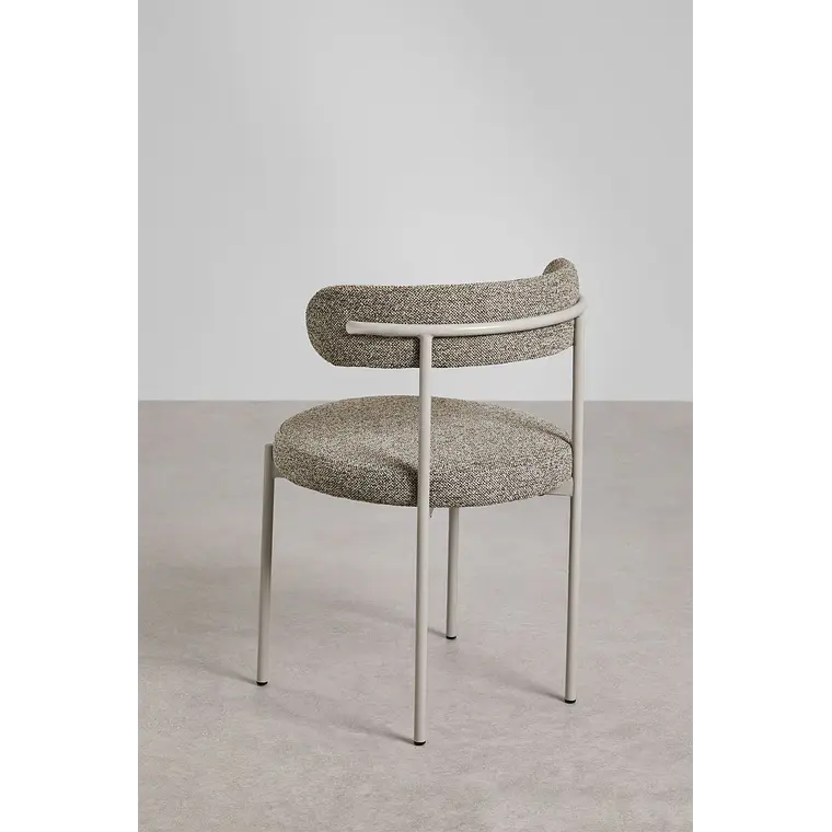 Silla de comedor Vaelen en bouclé 6